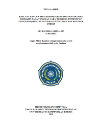 Image of RANCANG BANGUN SISTEM MONITORING DAN PENYIRAMAN OTOMATIS PADA TANAMAN CABAI BERBASIS INTERNET OF THINGS (IOT) DENGAN NOTIFIKASI TELEGRAM DAN KONTROL HYBRID