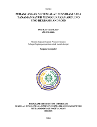 Image of Perancangan Sistem Alat Penyiram Pada Tanaman Sayur Menggunakan Arduino Uno Berbasis Android