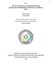 Image of Rancang bangun sistem deteksi kebakaran berbasis internet of things (IoT)