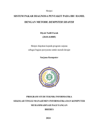 Sistem pakar diagnosa penyakit pada ibu hamil dengan metode Dempster Shafer