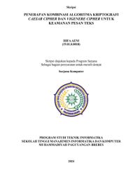 PENERAPAN KOMBINASI ALGORITMA KRIPTOGRAFI CAESAR CIPHER DAN VIGENERE CIPHER UNTUK KEAMANAN PESAN TEKS
