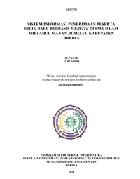 SISTEM INFORMASI PENERIMAAN PESERTA DIDIK BARU BERBASIS WEBSITE DI SMA ISLAM MIFTAHUL MANAN BUMIAYU KABUPATEN BREBES