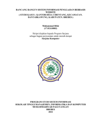 RANCANG BANGUN SISTEM INFORMASI PENGGAJIAN ( STUDI KASUS : KANTOR DESA CIBENTANG KECAMATAN BANTARKAWUNG KABUPATEN  BREBES