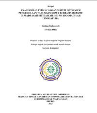 ANALISIS DAN PERANCANGAN SISTEM INFORMASI PENGELOLAAN TABUNGAN SISWA BERBASIS WEBSITE DI MADRASAH IBTIDAIYAH (MI) MUHAMMADIYAH LINGGAPURA
