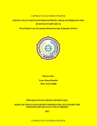 Image of Perancangan sistem informasi Profil Sekolah Berbasis Web di SDN Bantarwaru 02