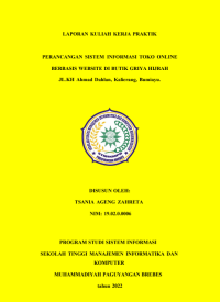 Perancangan Sistem Informasi Toko Online Berbasis Website di Butik Griya Hijrah