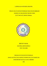 PERANCANGAN SISTEM INFORMASI TOKO ONLINE