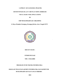 Analisis Sistem Informasi Pengarsipan Surat Berbasis Web