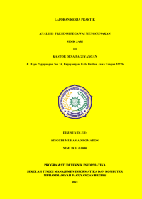 Analisis Presensi Pegawai Menggunakan Sidik Jari Di kantor Desa Paguyangan