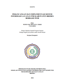 Perancangan Dan Implementasi Sistem Informasi Layanan PMI Kabupaten Brebes Berbasis Web